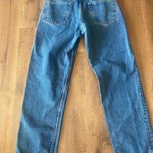 Levi's Men's Straight Leg Jeans in Classic Blue Denim